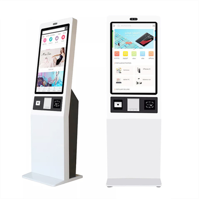 Selbstbedienung Kiosk Registrierung Warteschlange Anfrage Dispenser Zahlungsterminal