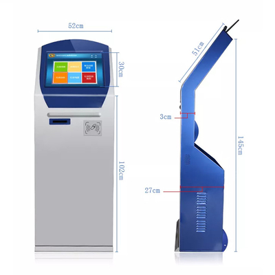 Touch Screen Selbst, der Zufuhr-Kiosk-kontaktlose Zahlungs-Maschine etikettiert