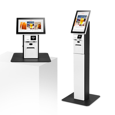 Die Kiosk-Selbsteinrichtung überprüfen heraus Kiosk auf Supermarkt-Kleinzahlungs-Terminalkiosk-Noten-Geröll