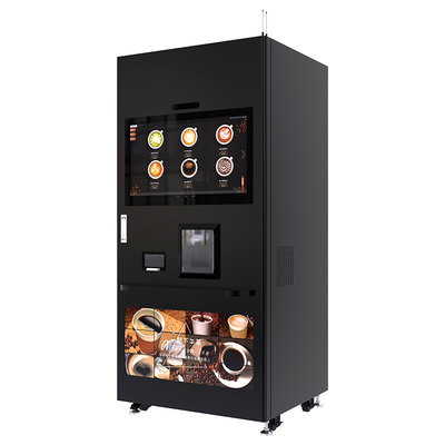 Kaffeemaschine mit kühler und heißer Tasse Kaffee 32 Zoll