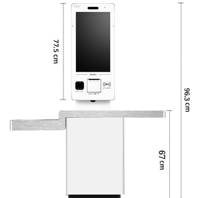 Auftrags-Zahlung gekosteter Gebührenpositions-Kiosk-System-Thermal-Drucker Payment Kiosk Ticket-Automat