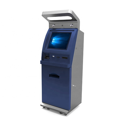 Boden, der 17 Zoll-Touch Screen Bareinzahlungs-Maschinen-Selbstservice CDM steht