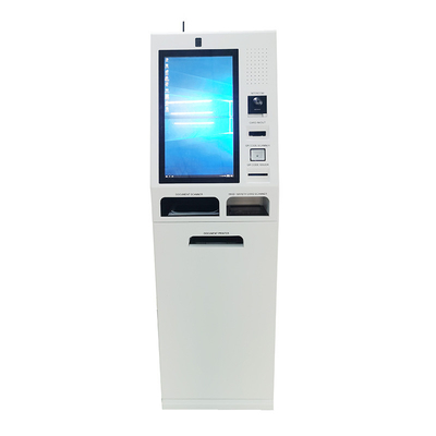 Boden, der 19 Druckselbstservice-Kiosk des Zoll-A4 mit Dokumenten-Scanner steht
