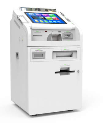 19 Zoll Berührungsbildschirm Winkel verstellbar weißer Kompakt Bankdienstleistungsausrüstung STM Smart Teller Machine