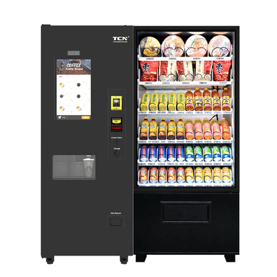 Kaffee-Tee-Vending-Maschine heiß oder eiskalt im Freien mit 20 Zoll Smart-Bildschirm