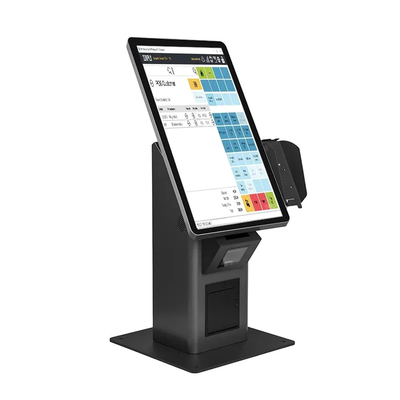 Selbstbedienung Kiosk Bestellung Selbstzahlung Kiosk mit Touchscreen im Restaurant installiert