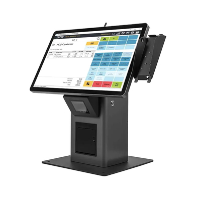 Selbstbedienung Kiosk Bestellung Selbstzahlung Kiosk mit Touchscreen im Restaurant installiert
