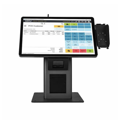 Selbstbedienung Kiosk Bestellung Selbstzahlung Kiosk mit Touchscreen im Restaurant installiert