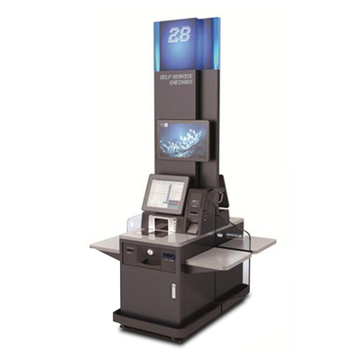 Supermarkt-Zahlung bettete Selbstservice Positions-Kiosk-Restaurant-Maschine ein