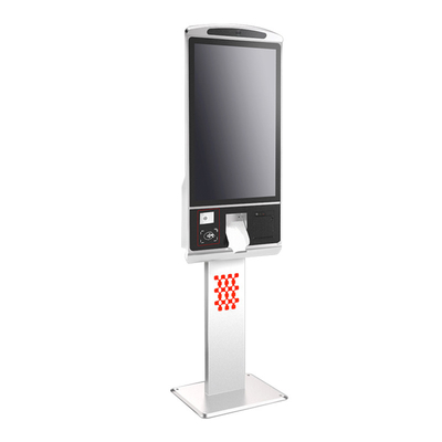 32 Zoll Touchscreen Zahlungsautomaten Kiosk mit thermischem Drucker und Qr-Code-Scanner