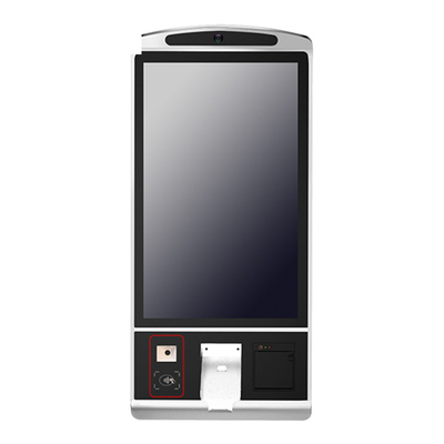 32 Zoll Touchscreen Zahlungsautomaten Kiosk mit thermischem Drucker und Qr-Code-Scanner