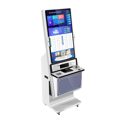 Offizielle Management-Gebäude-Selbstservice-Kiosk-Zahlungs-Terminalmetallschlüsselhalter Qr-Codeleser-Drucker Pos Location