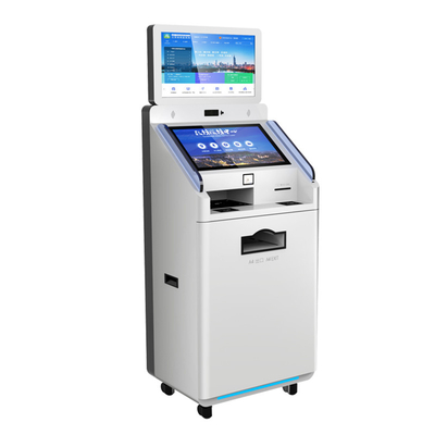 Offizielle Management-Gebäude-Selbstservice-Kiosk-Zahlungs-Terminalmetallschlüsselhalter Qr-Codeleser-Drucker Pos Location