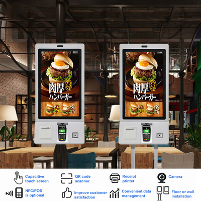 Zoll aller des Schnellrestaurant-32 in One Touch-Selbstservice-Zahlungs-Einrichtungskiosk