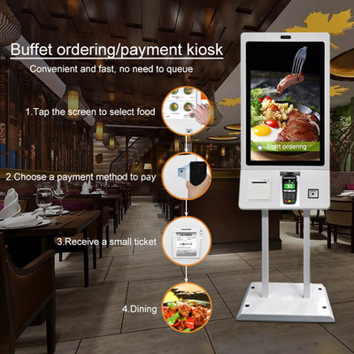 Zoll aller des Schnellrestaurant-32 in One Touch-Selbstservice-Zahlungs-Einrichtungskiosk