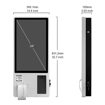 Einrichtungskiosk Touch Screen Selbstservice-Drucker-Machine Payment Terminals