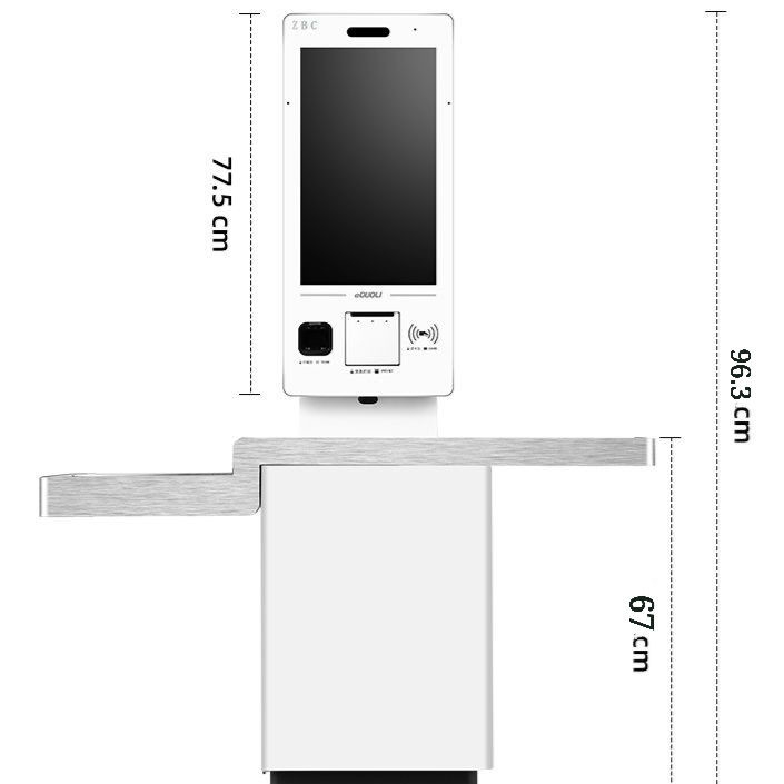 Auftrags-Zahlung gekosteter Gebührenpositions-Kiosk-System-Thermal-Drucker Payment Kiosk Ticket-Automat
