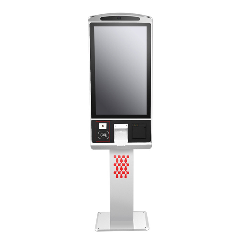 32 Zoll Touchscreen Zahlungsautomaten Kiosk mit thermischem Drucker und Qr-Code-Scanner