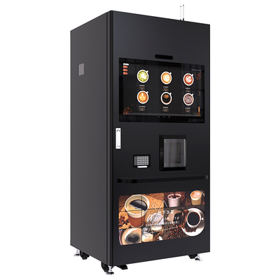Kaffeemaschine mit kühler und heißer Tasse Kaffee 32 Zoll
