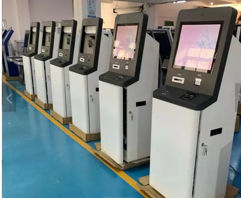 drehende Zahlung Kiosks Touch Screen des Selbstservice-ATM-Maschinenreporterdruckers im Freien