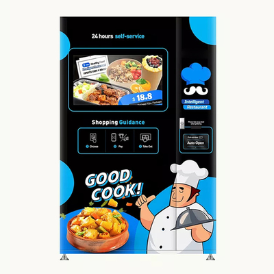 Hamburger-Sandwich-Automaten-Kiosk der warmen Küche automatisch mit Touch Screen